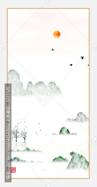 現(xiàn)代水墨水彩抽象油畫