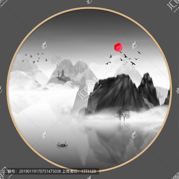 抽象畫彩墨肌理油畫