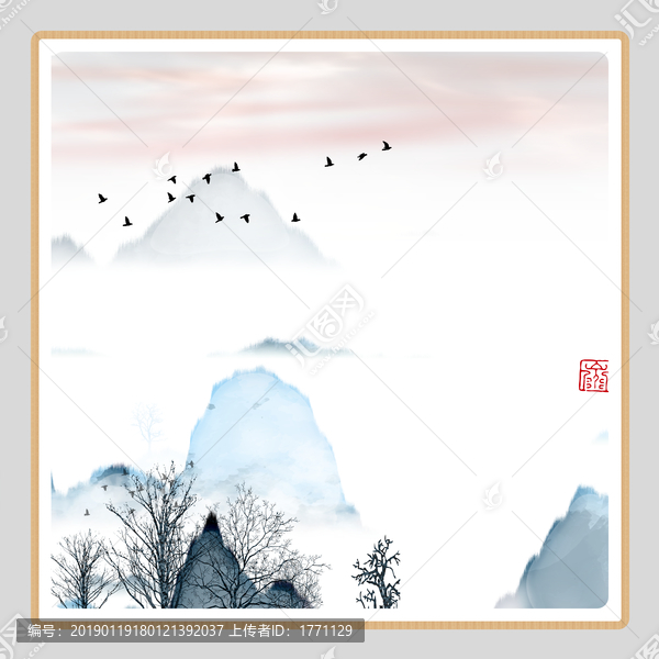 工藝裝飾水墨畫