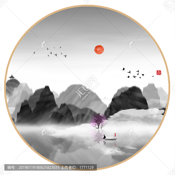 意境禪意裝飾抽象畫