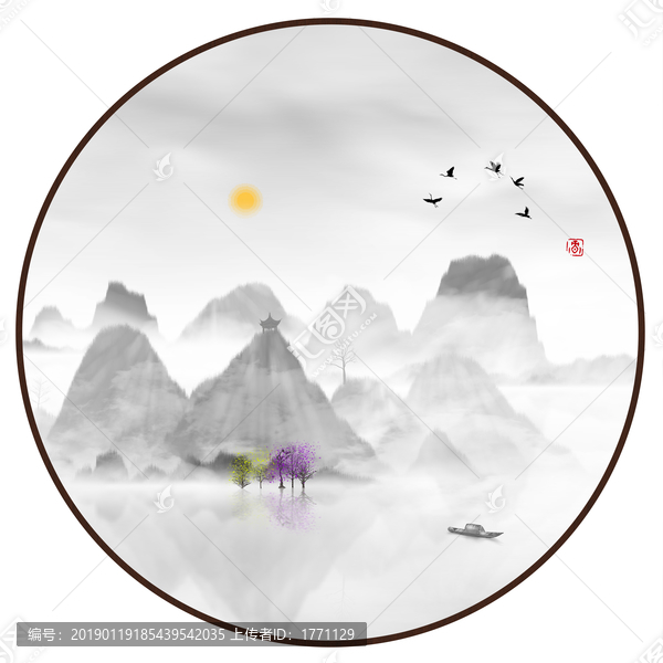 水彩水墨藝術(shù)畫