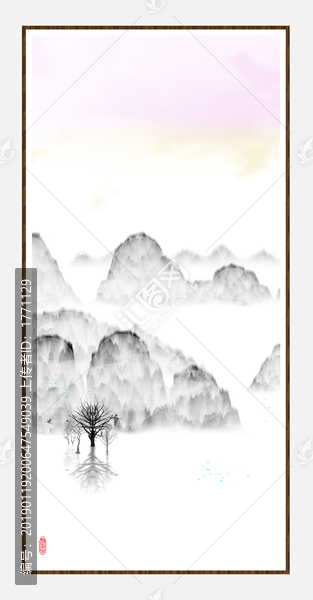 抽象畫彩墨肌理油畫