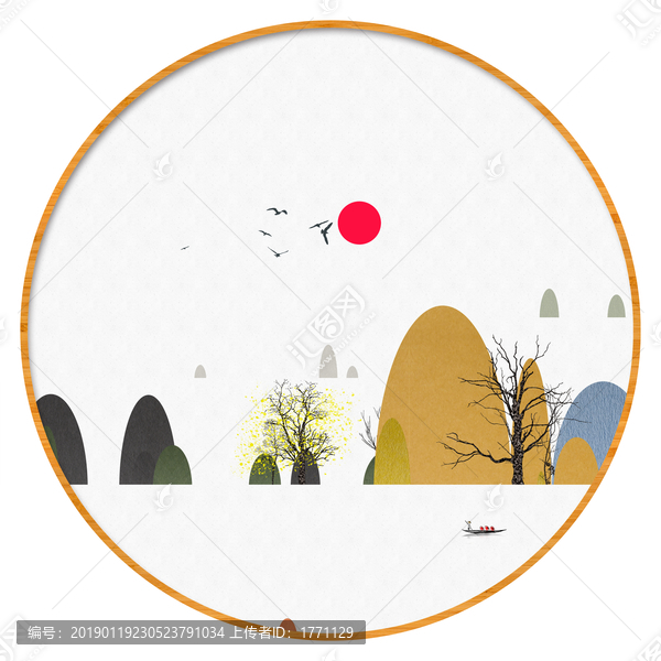 工藝裝飾水墨畫(huà)