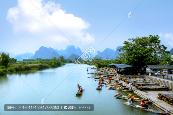 阳朔遇龙河风光