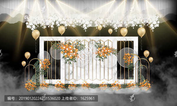 白色大理石婚禮迎賓區(qū)