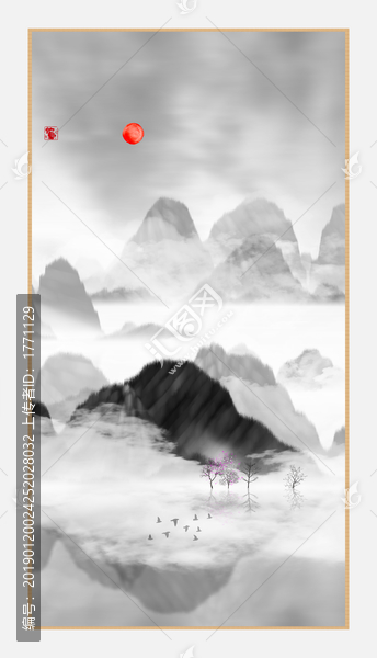 抽象畫彩墨肌理油畫
