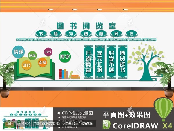 閱覽室文化墻