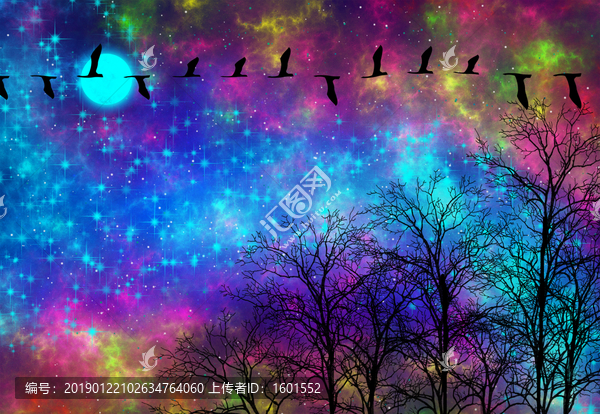 高清唯美絢麗璀璨的宇宙星空圖