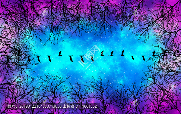 高清宇宙星空吊頂軟膜墻紙裝飾畫
