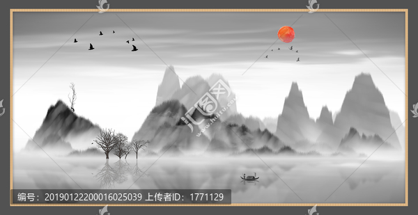 抽象畫彩墨肌理油畫