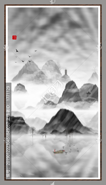 意境禪意裝飾抽象畫(huà)