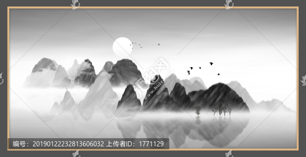抽象畫彩墨肌理油畫