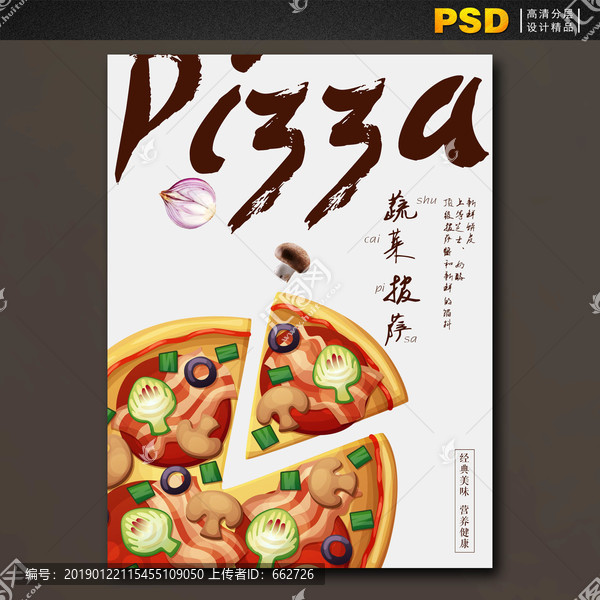 披薩店海報(bào)設(shè)計(jì)匹薩明信片