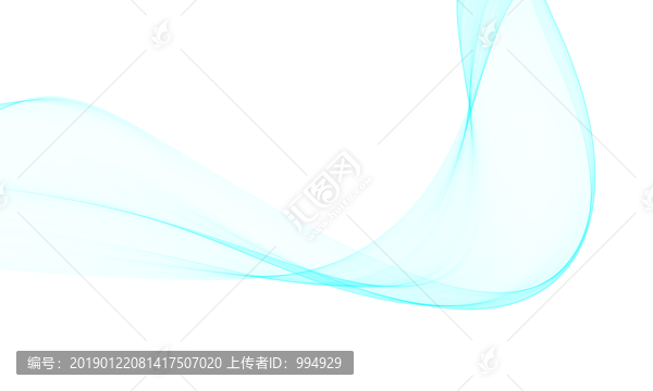 藍(lán)色彩帶漣漪發(fā)光線條背景素材
