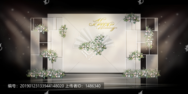 婚禮迎賓區(qū)白綠色婚禮白色婚禮
