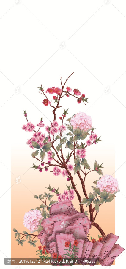 樹枝桃花