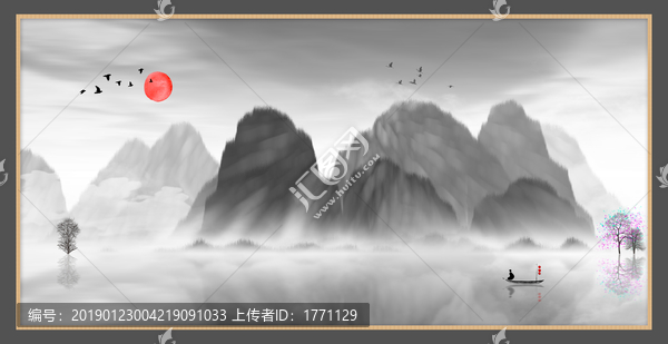 意境禪意裝飾抽象畫