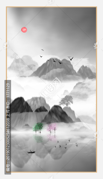 意境禪意裝飾抽象畫