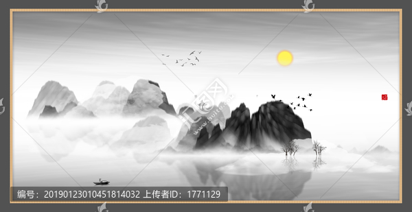 水彩水墨藝術(shù)畫