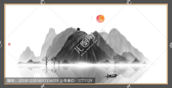 現(xiàn)代水墨水彩抽象油畫