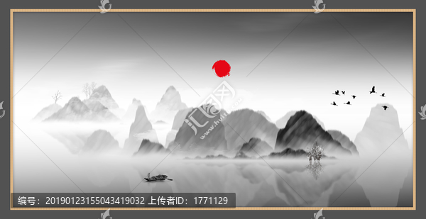 意境禪意裝飾抽象畫(huà)
