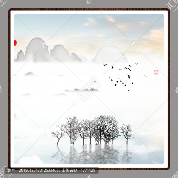 工藝裝飾水墨畫(huà)
