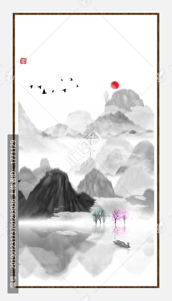 抽象畫(huà)彩墨肌理油畫(huà)