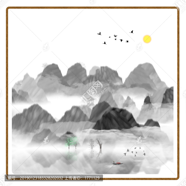 抽象畫彩墨肌理油畫