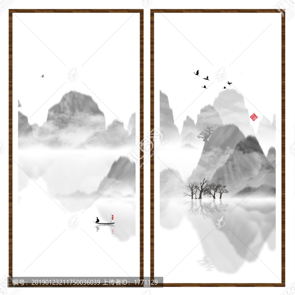 水彩水墨藝術(shù)畫