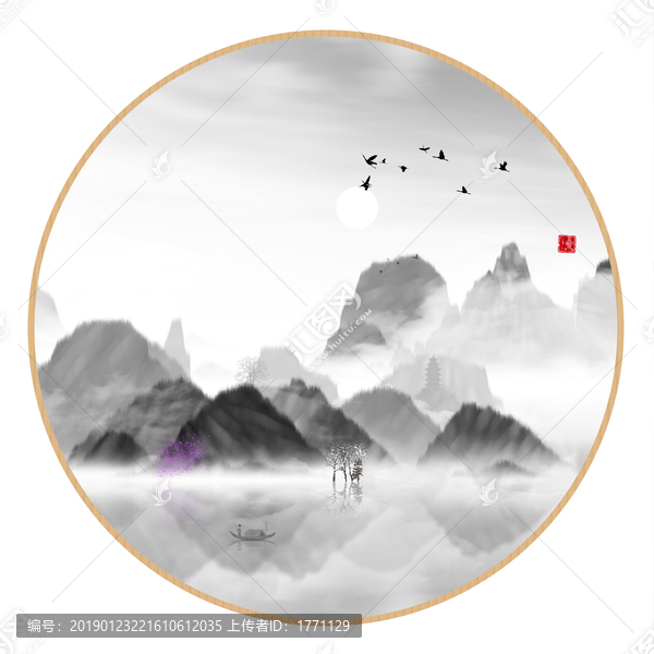 工藝裝飾水墨畫