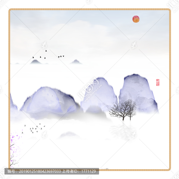 現(xiàn)代水墨水彩抽象油畫