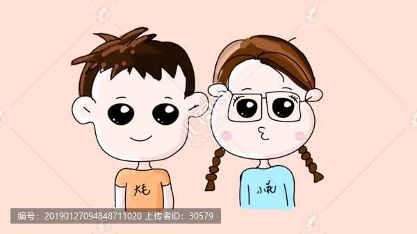 魔漫卡通情侶