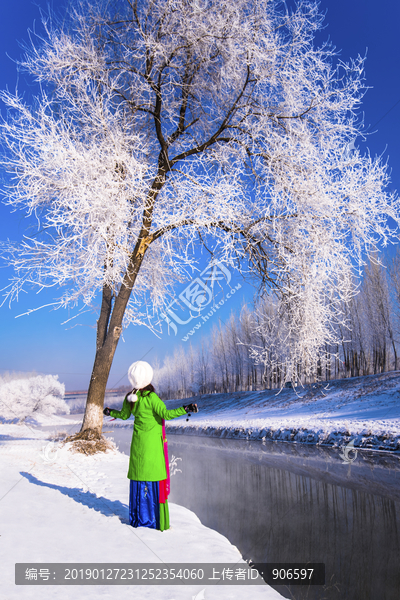 唯美雪景意境