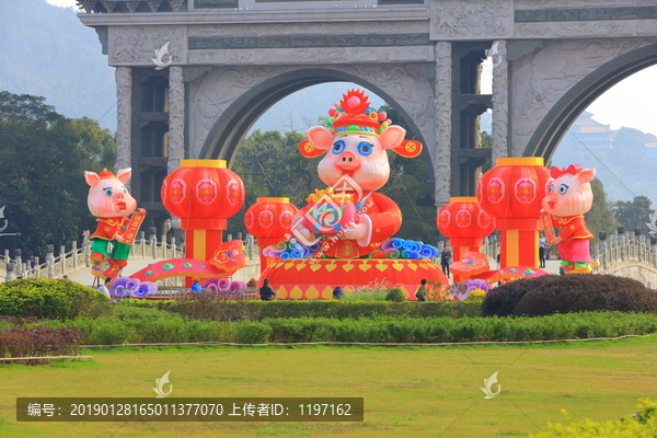 猪年春节造型