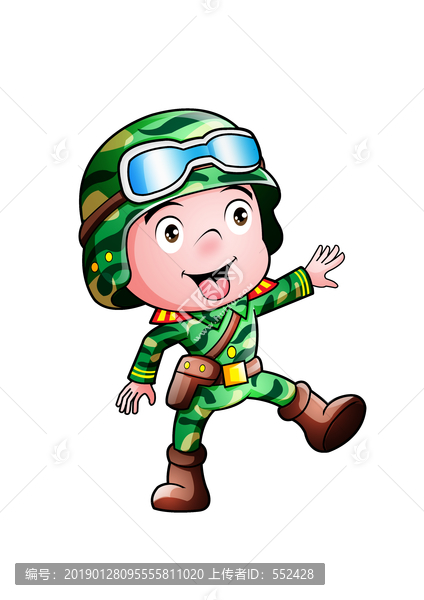 士兵卡通形象設計