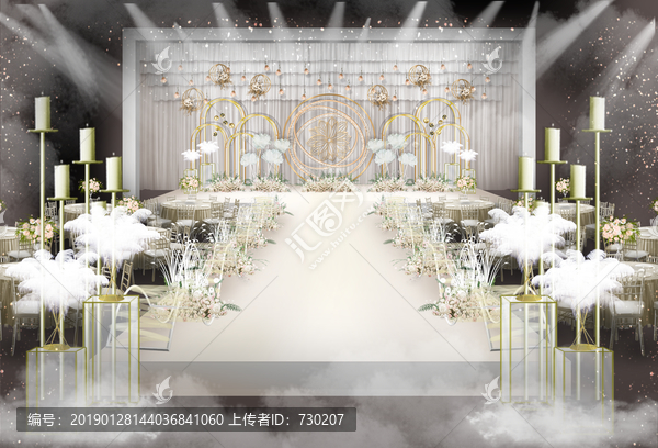 白金色簡約婚禮