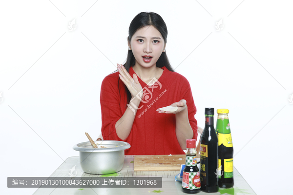 营养手工水饺摄影图片