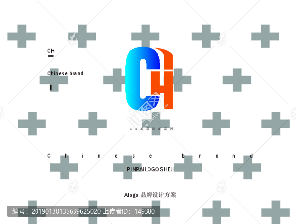 ch英文字母標(biāo)識設(shè)計