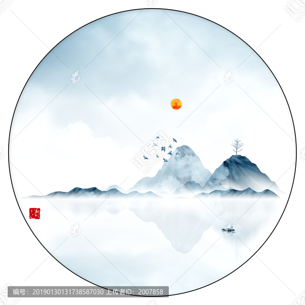 現(xiàn)代水墨水彩抽象油畫