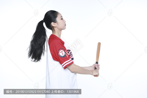 女运动员打棒球图片大全