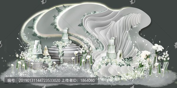 白綠簡約風(fēng)婚禮設(shè)計(jì)