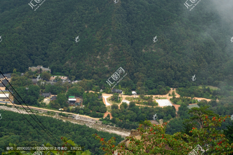 俯拍雪岳山国家公园