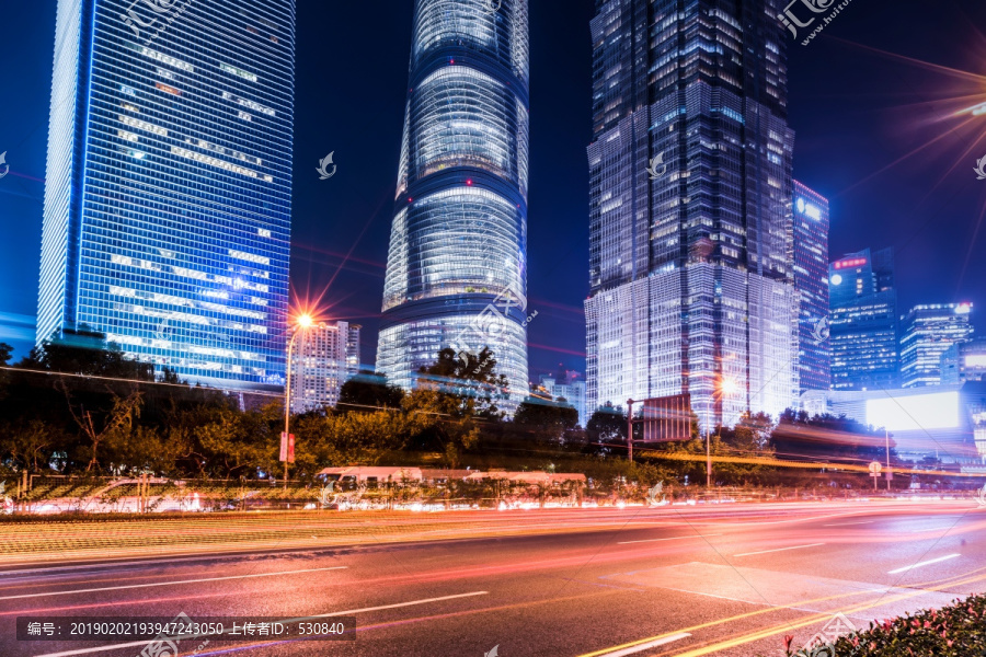 上海陆家嘴夜景