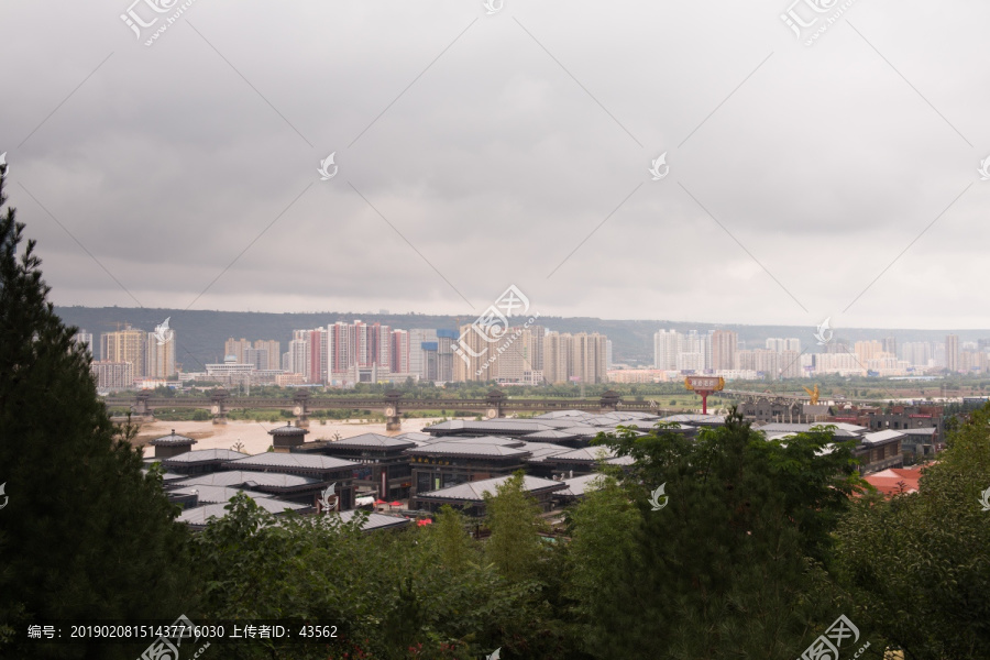 宝鸡城市全景