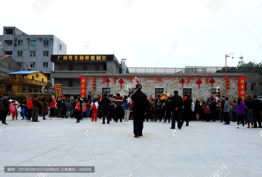 广州春节过年喜庆场景