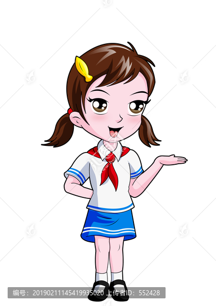 學(xué)生妹卡通設(shè)計