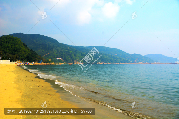 官湖海滩风景