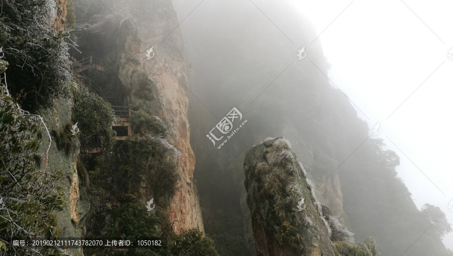 浙江金华浦江仙华山冬景