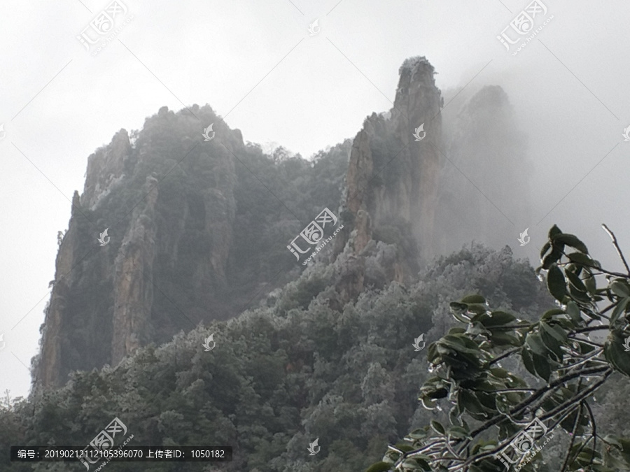 浙江金华浦江仙华山冬景