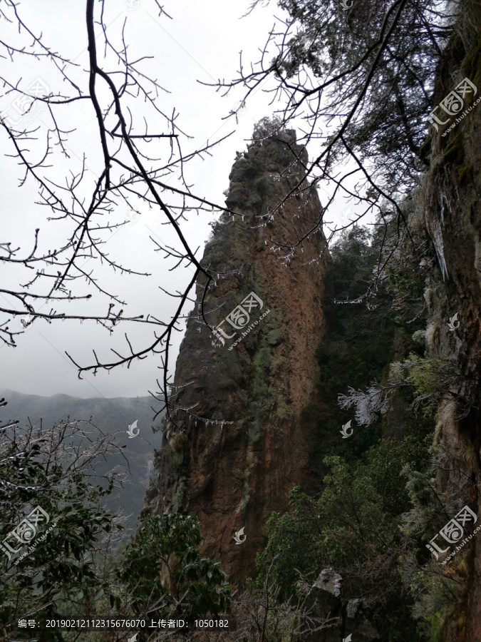 浙江金华仙华山冬景